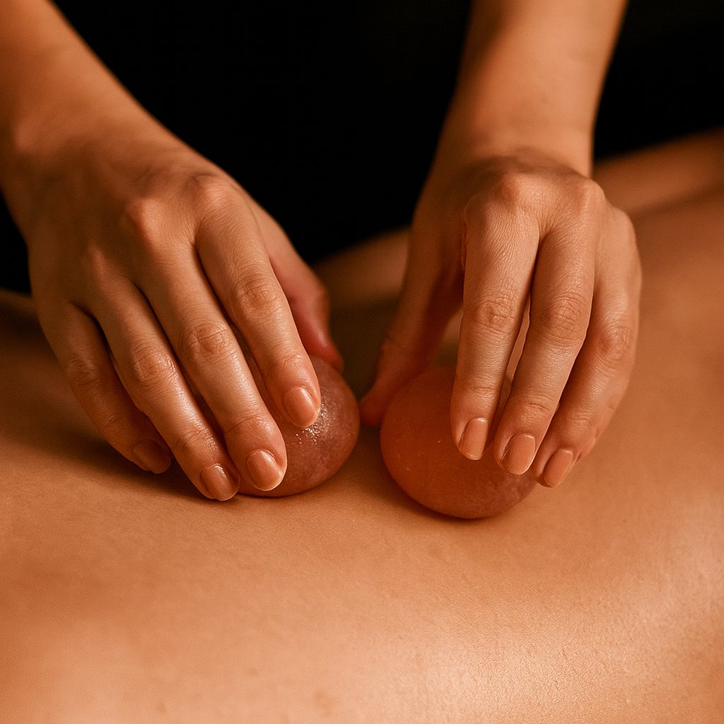 Himalayan Salt Radiance Massage Bowl - Natural Pink Salt Therapy & Relaxation