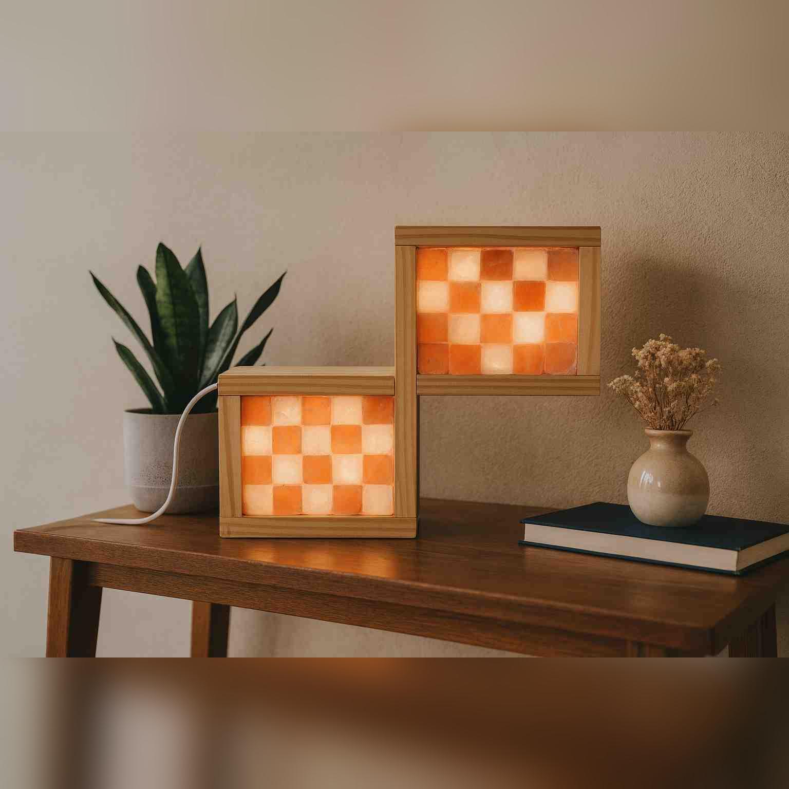 Himalayan Salt Handcrafted Double Chess Board