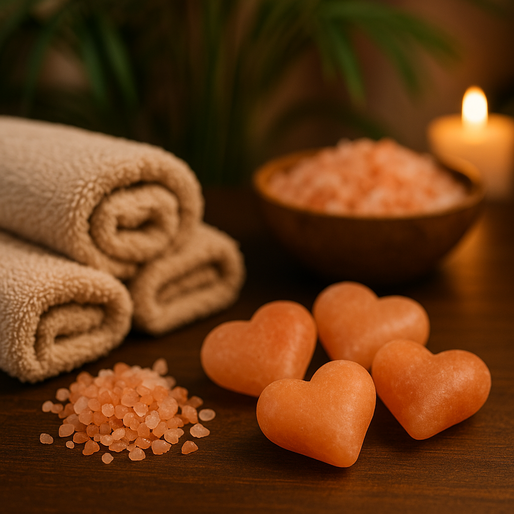 Himalayan Crystal Heart Salt Soap