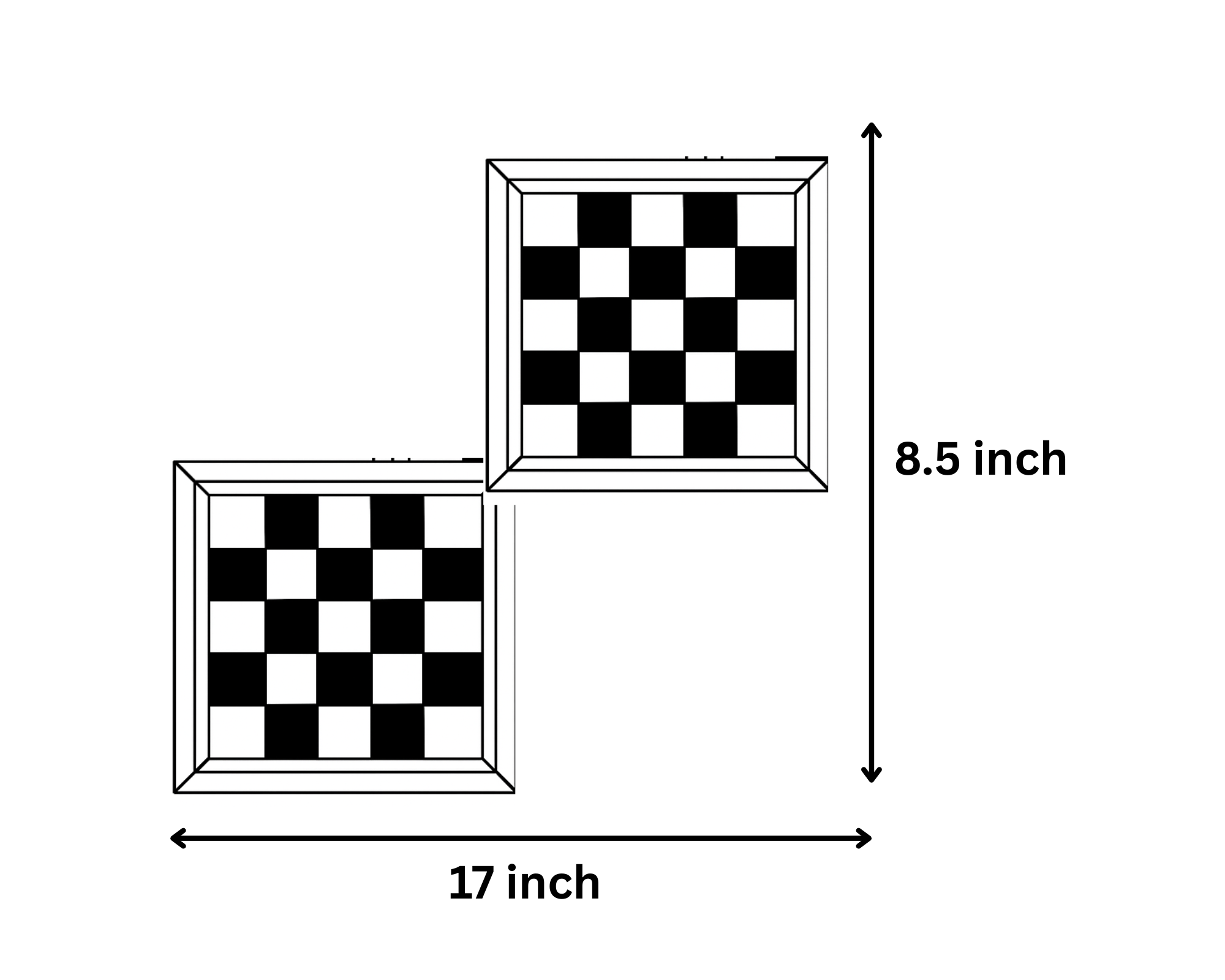 Himalayan Salt Handcrafted Double Chess Board - Image 3